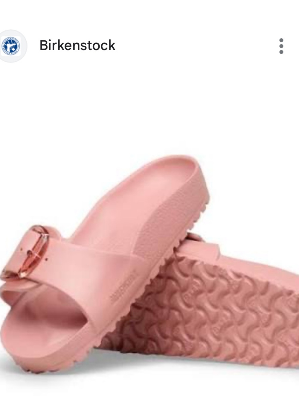 birkenstock madrid big buckle eva sandals pink/ clay color size 41 - Picture 3 of 4